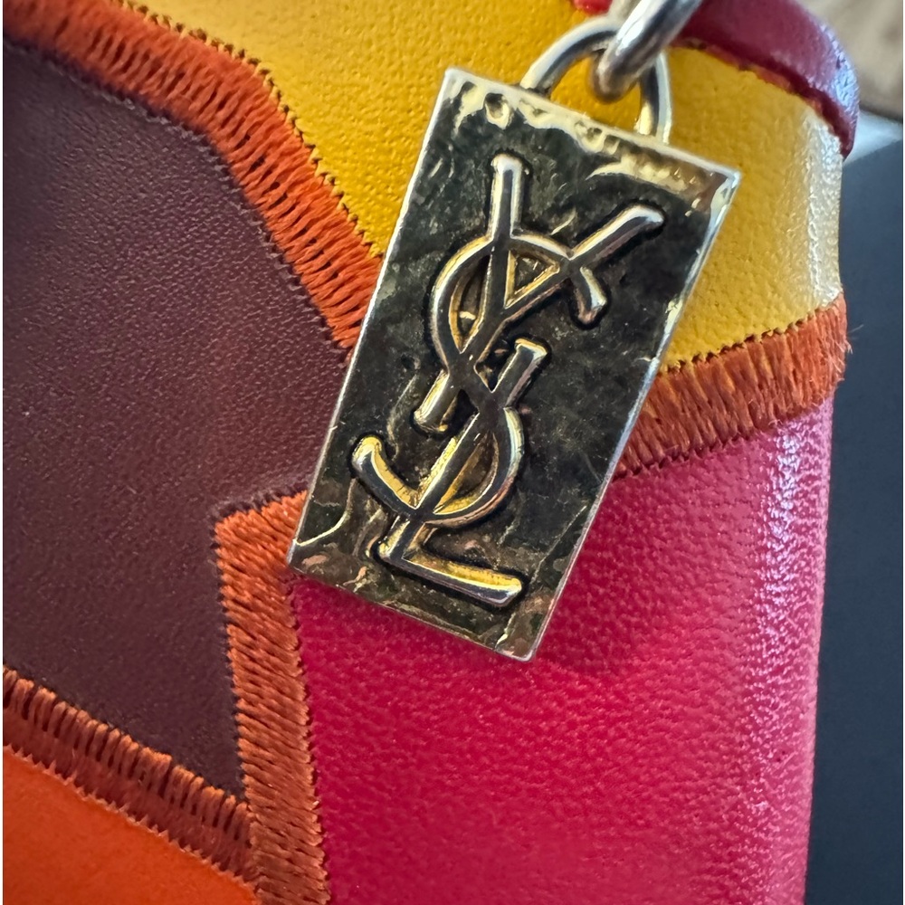 Yves Saint Laurent Multicolor Patchwork Coin Purse - image 6